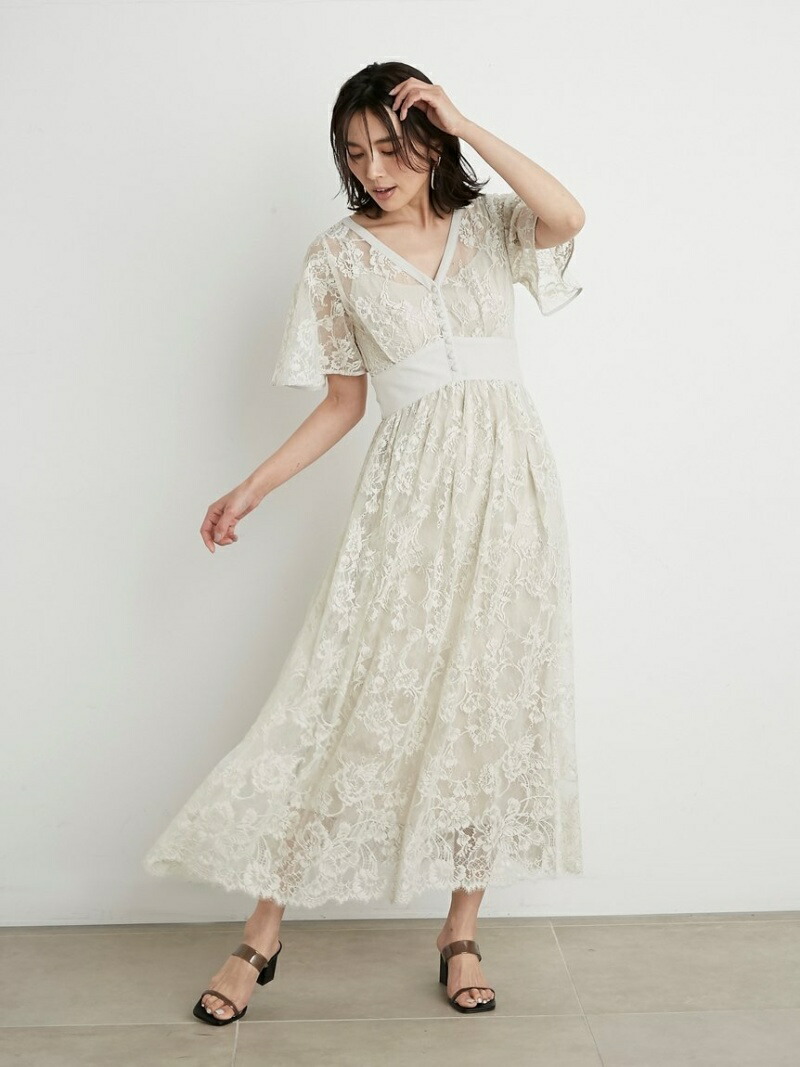 楽天市場 スイッチングレースドレス Snidel スナイデル ワンピース ロングワンピース マキシワンピース ホワイト ブラック 送料無料 Rakuten Fashion Usagistore Usagionline公式ストア