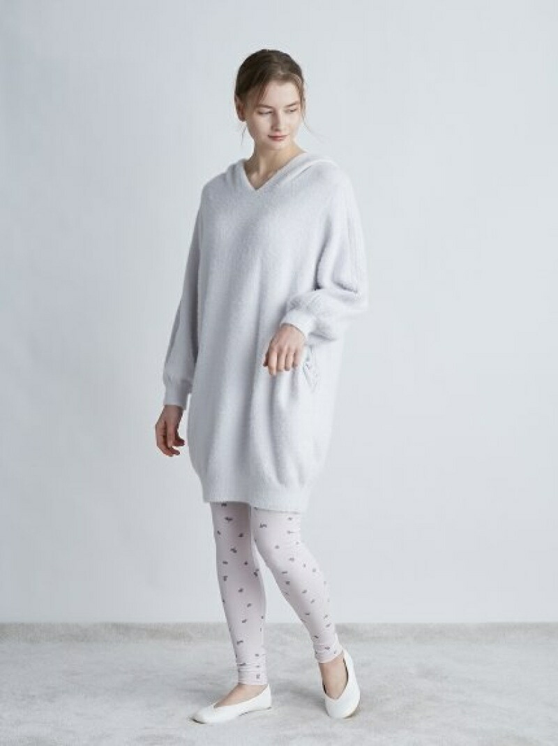 小花モチーフテレコレギンス Gelato ジェラートピケ ナイトウェア インナー Pique