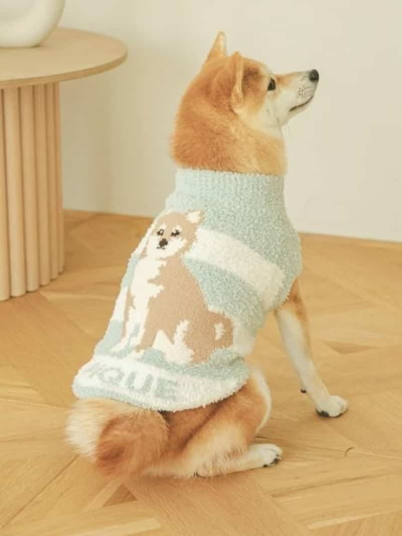 GELATO PIQUE 柴犬柄（黒柴）半袖ワンピース NEWS