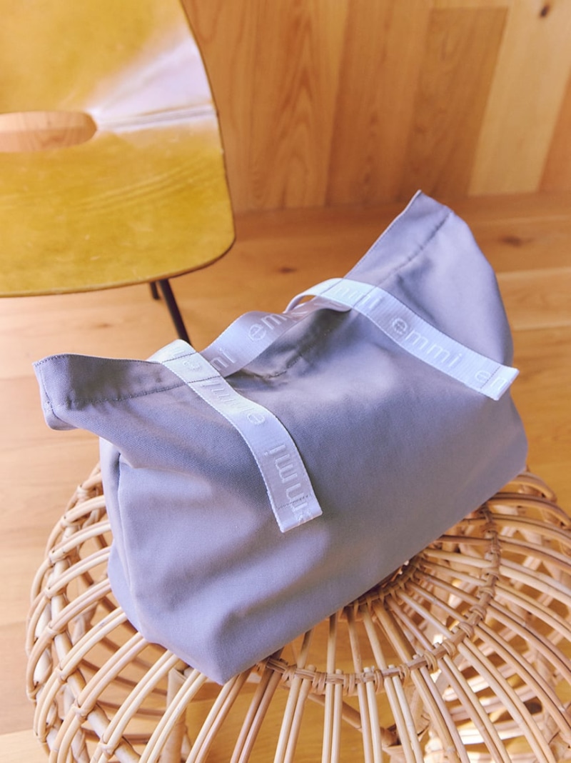 [emmi × ecostore] ecoキャンパストート ネイビー エミ emmi 【emmi×ecostore】eco キャンバストート （NVY