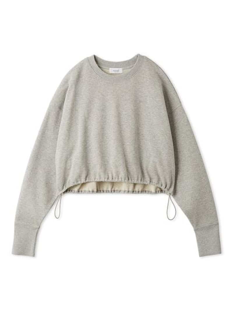 ラメ裏毛クロップドプルオーバー emmi エミ トップス パーカー・フーディー グレー【送料無料】[ Fashion]