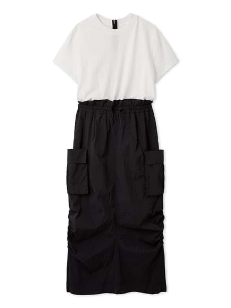 【SALE／50%OFF】【ONLINE限定カラーあり】カットドッキングワンピース/撥水 emmi エミ ワンピース・ドレス ワンピース ベージュ ホワイト ブラック【RBA_E】【送料無料】[ Fashion]｜USAGISTORE USAGIONLINE公式ストア