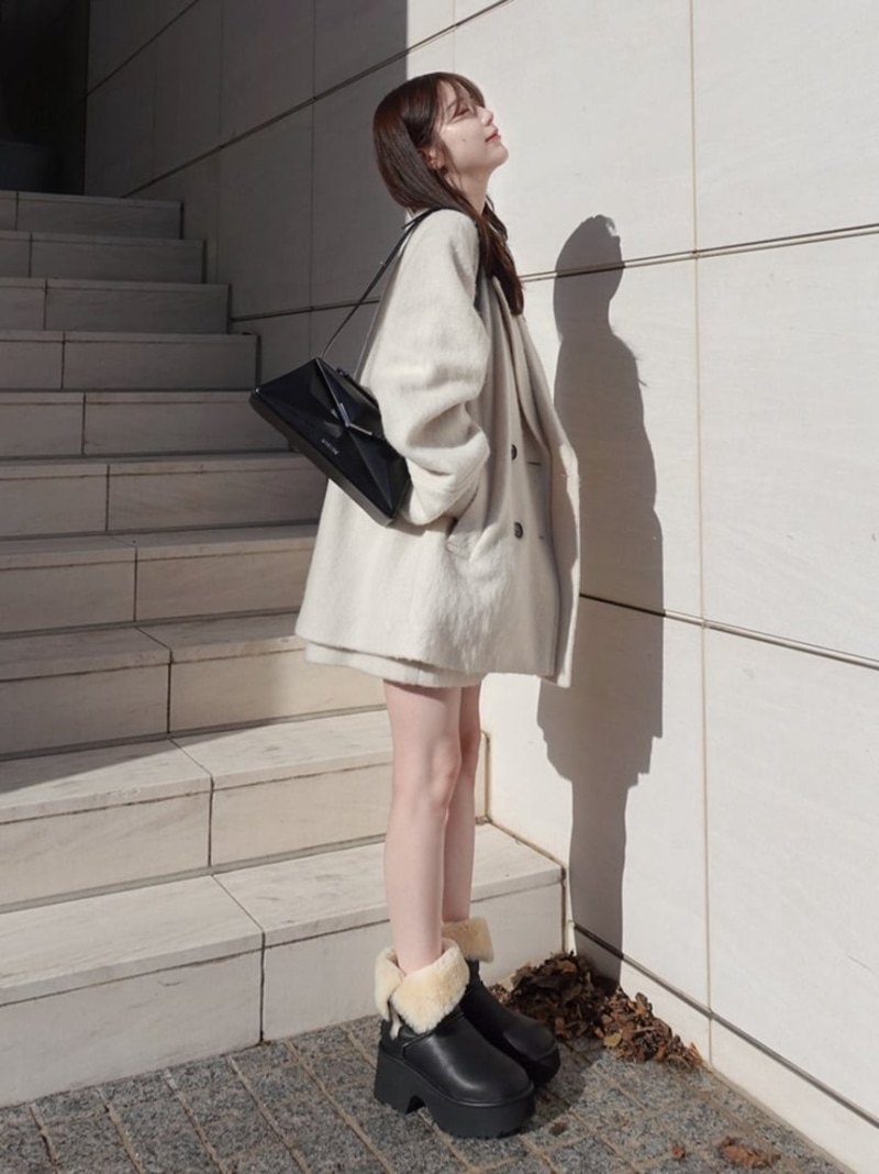 【SALE／30%OFF】【FRAY I.D｜UGG(R)】W ESMEE LEATHER BOOT FRAY I.D フレイ アイディー シューズ・靴 ブーツ ブラック【RBA_E】【送料無料】[ Fashion] 21,652円