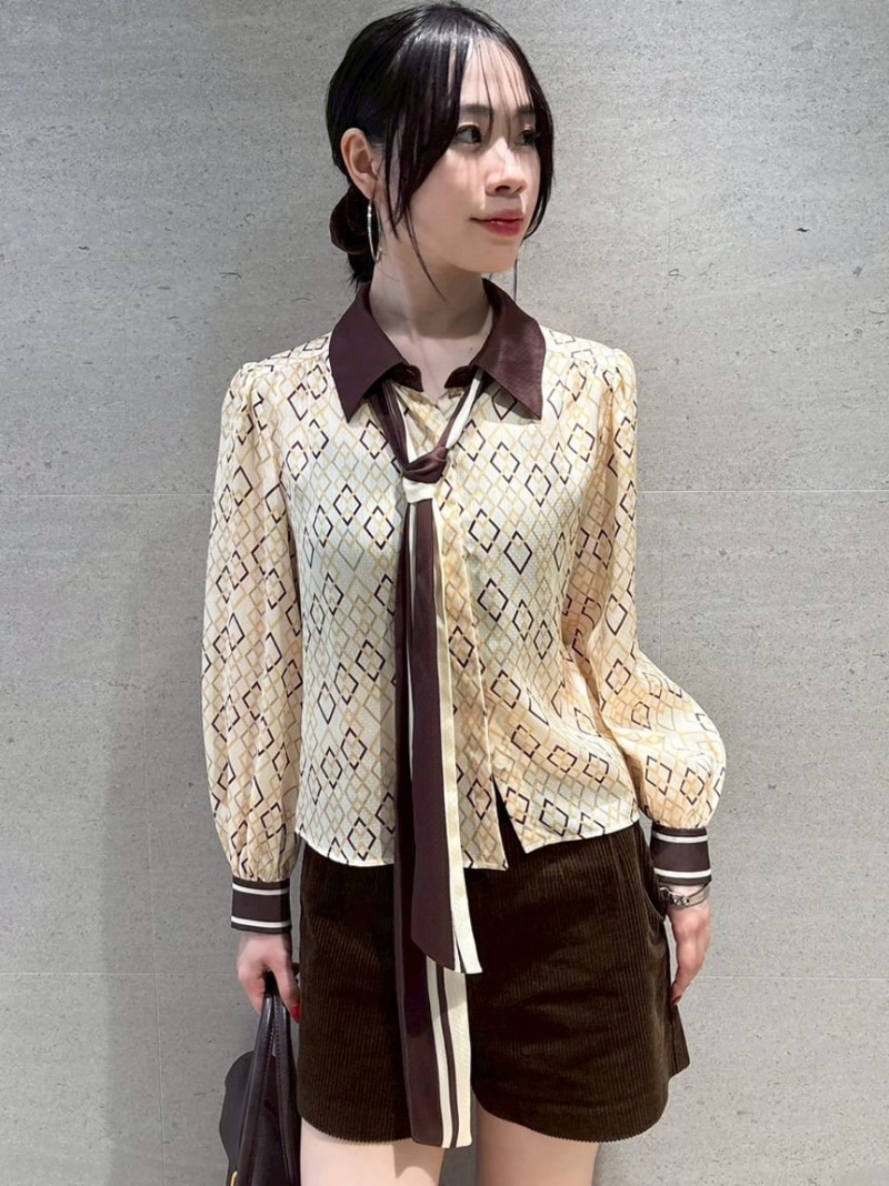 LILY BROWN 25秋冬 ホイップフリルヘムブラウス 【新品・未使用・タグ