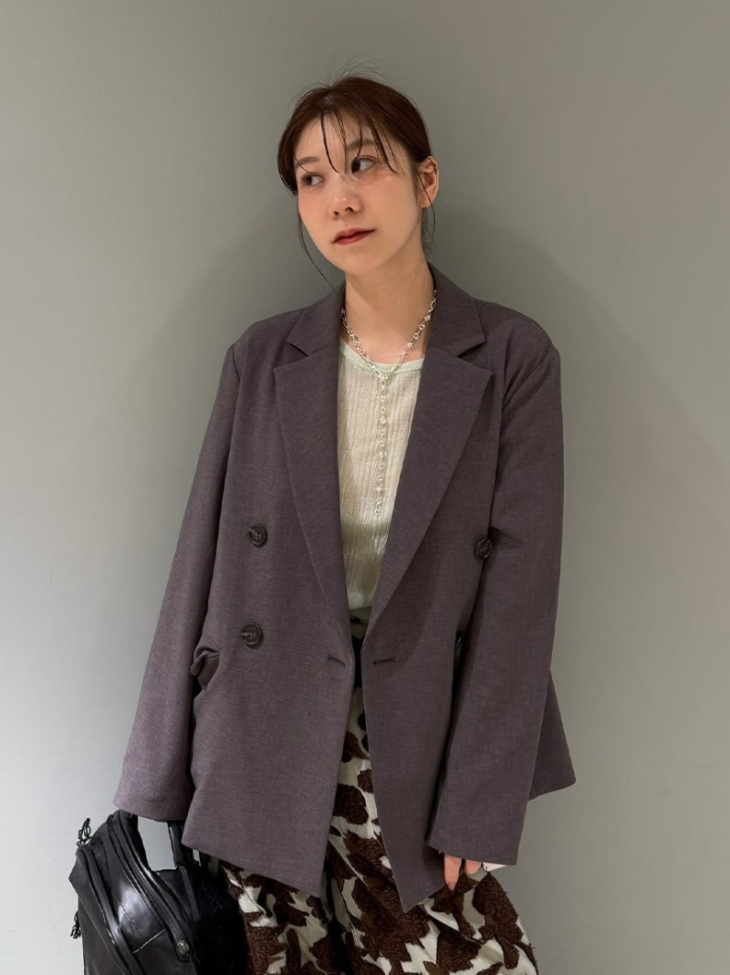 【SALE／40%OFF】リラックスダブルブレストジャケット【セットアップ対応】 emmi エミ ジャケット・アウター テーラードジャケット・ブレザー【RBA_E】【送料無料】[ Fashion]｜USAGISTORE USAGIONLINE公式ストア 11,081円