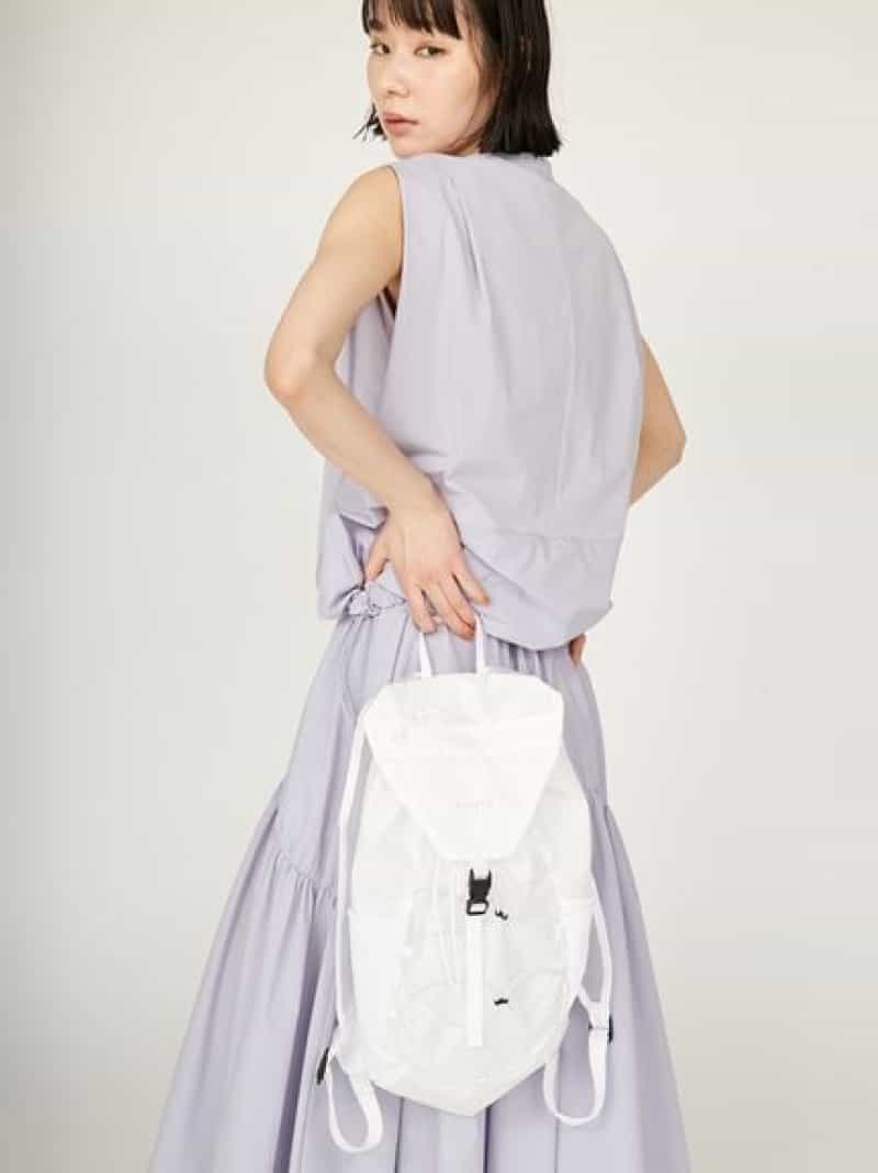 パッカブルバックパック emmi エミ バッグ リュック・バックパック ブラック ベージュ ホワイト【送料無料】[ Fashion]