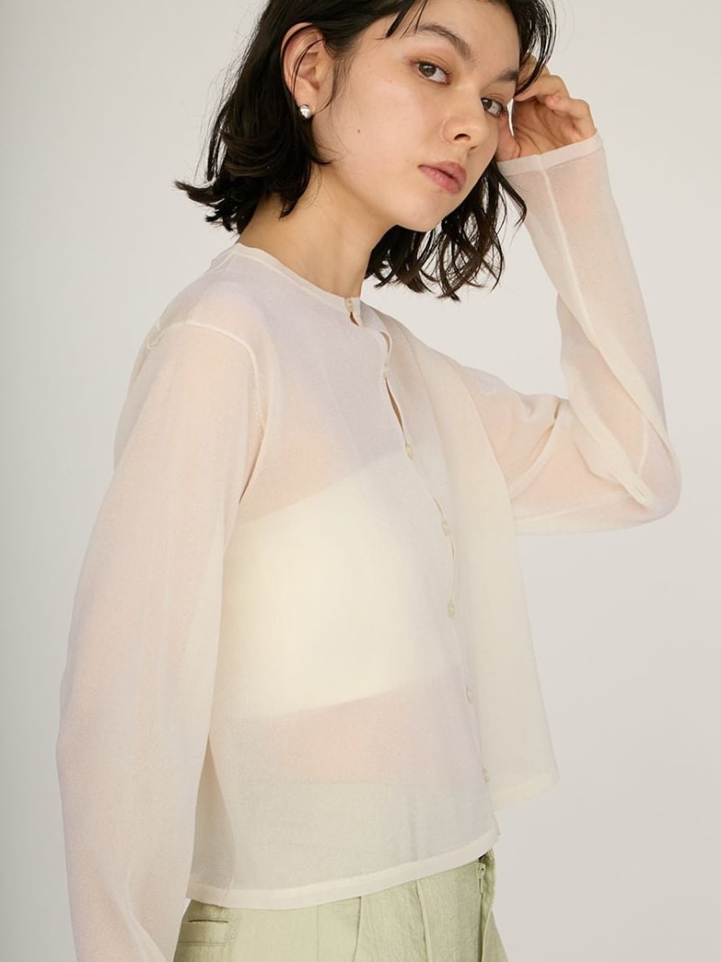 スラブアランニットプルオーバー　emmi emmi ニット セーター スラブアランニットプルオーバー