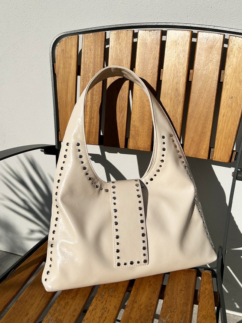 スタッズトートバッグ LILY BROWN リリー赤銅色 流行り物雑貨 余分の物の流行り物雑貨 赤銅色【貨物輸送無料】[ Fashion]