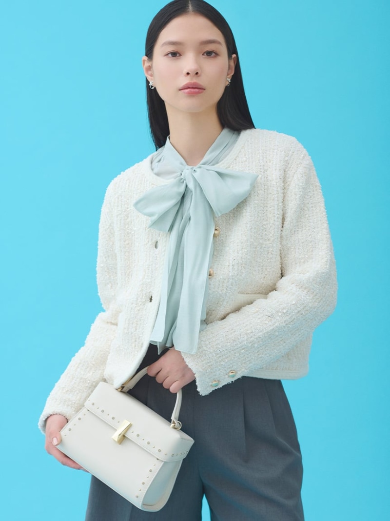 【新品同様】CELFORD セルフォードツイードライクカットソージャケット 美品 セルフォード 2024SS ツイードライクカットソージャケット