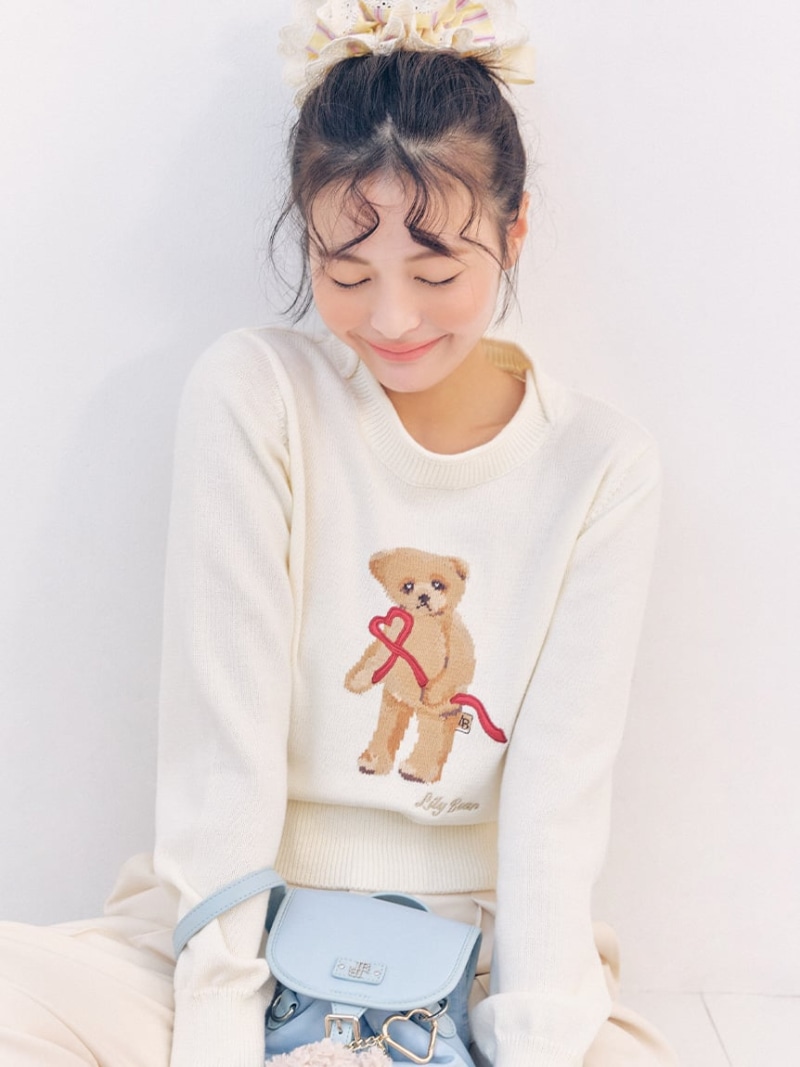 楽天市場】【WEB・一部店舗限定カラー】Lily Bearフリンジマフラー