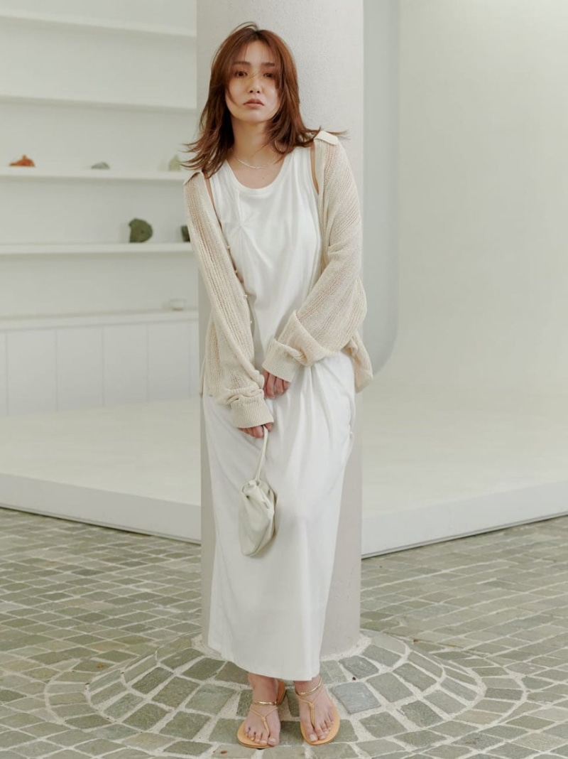ドレープカットワンピース MIESROHE ミースロエ ワンピース・ドレス ワンピース ブラック ホワイト【送料無料】[ Fashion]｜USAGISTORE USAGIONLINE公式ストア