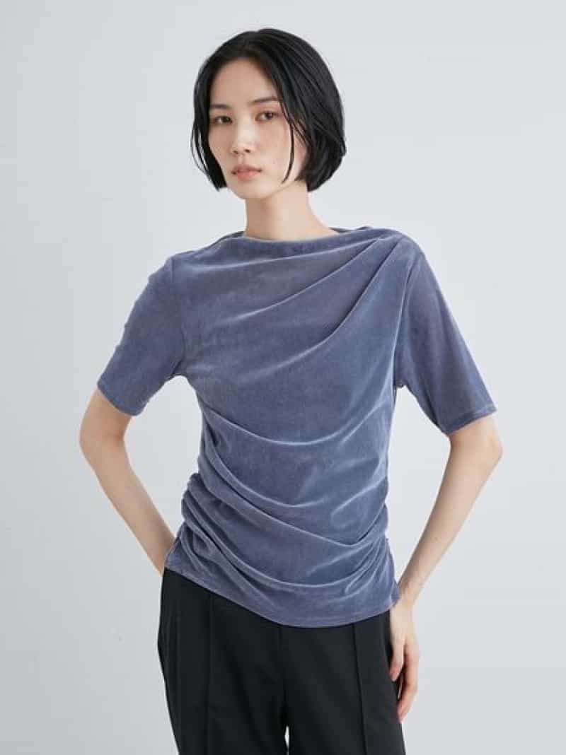 SALE／40%OFF】フロッキーチュール半袖TOPS【ウォッシャブル