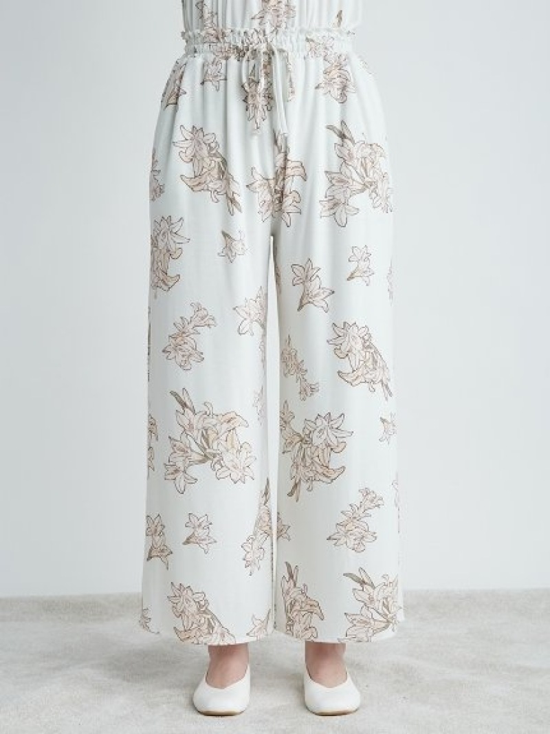 リリーモチーフロングパンツ Gelato インナー ジェラートピケ Pique