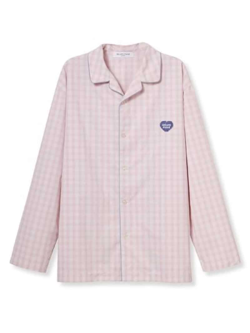 【HOMME】ブロードチェックシャツ gelato pique ジェラートピケ トップス シャツ・ブラウス ピンク【送料無料】[ Fashion]