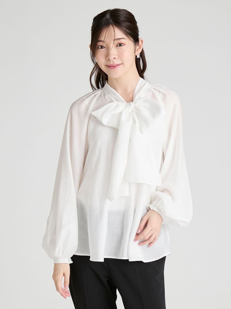 【新品タグ付き】CELFORD セルフォード シアースモックブラウス ホワイト CELFORD シアースモックブラウス オフホワイト FREE 2025 ブラウス