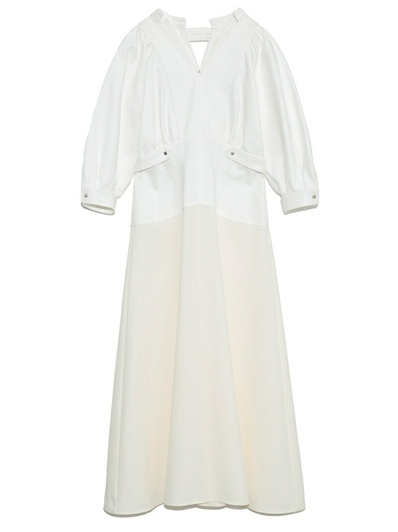 ファーファー その他 Usagionline公式ストアfurfur Rakuten その他 その他 ネイビー ファーファー Furfur 送料無料 Rakuten ファーファー Fashion Usagistore レディース デニム切り替えワンピース ネイビー ホワイト 早割手数料安い その他