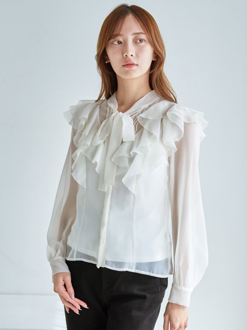 SNIDEL スナイデル　チュールぺプラムブラウス 楽天市場】チュールペプラムブラウス SNIDEL スナイデル トップス