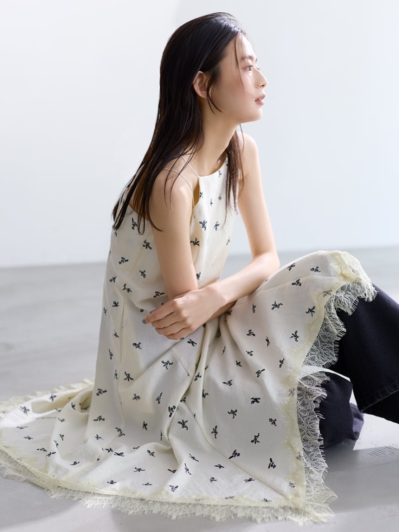 エンブロイダリーキャミワンピース Mila Owen ミラオーウェン ワンピース・ドレス その他のワンピース・ドレス ブラック【送料無料】[ Fashion]｜USAGISTORE USAGIONLINE公式ストア