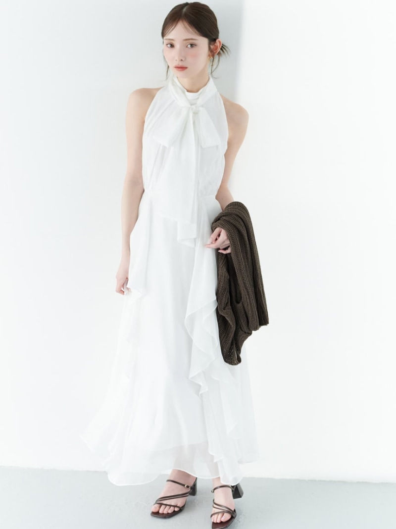 フリルアメスリワンピース SNIDEL スナイデル ワンピース・ドレス ワンピース ホワイト【送料無料】[ Fashion]｜USAGISTORE USAGIONLINE公式ストア