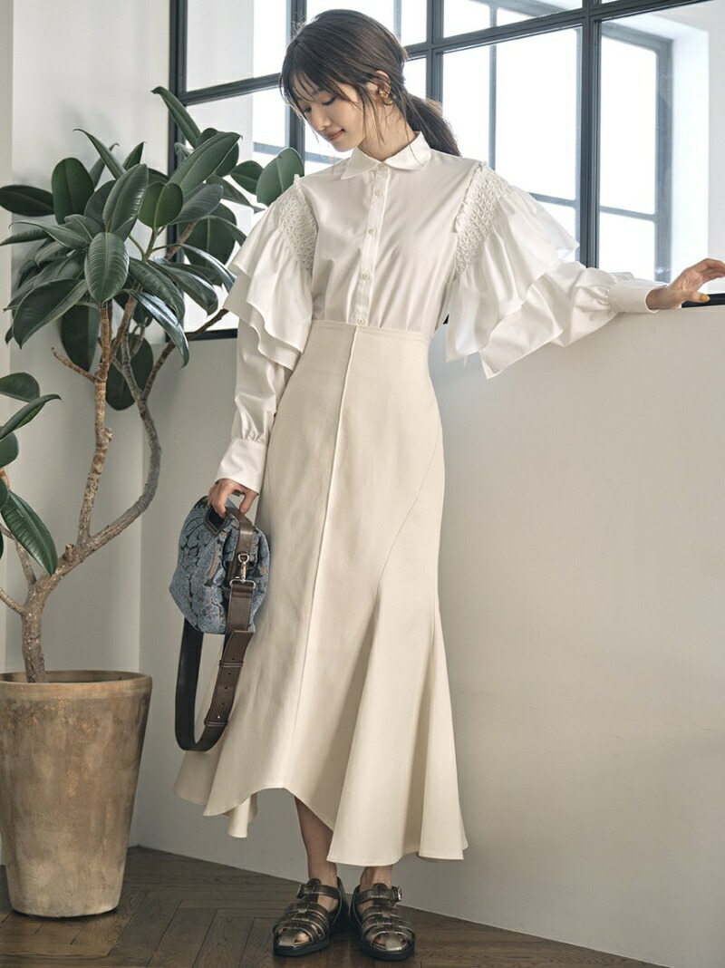 マーメイドヘムスカート Lily Brown スカート リリーブラウン