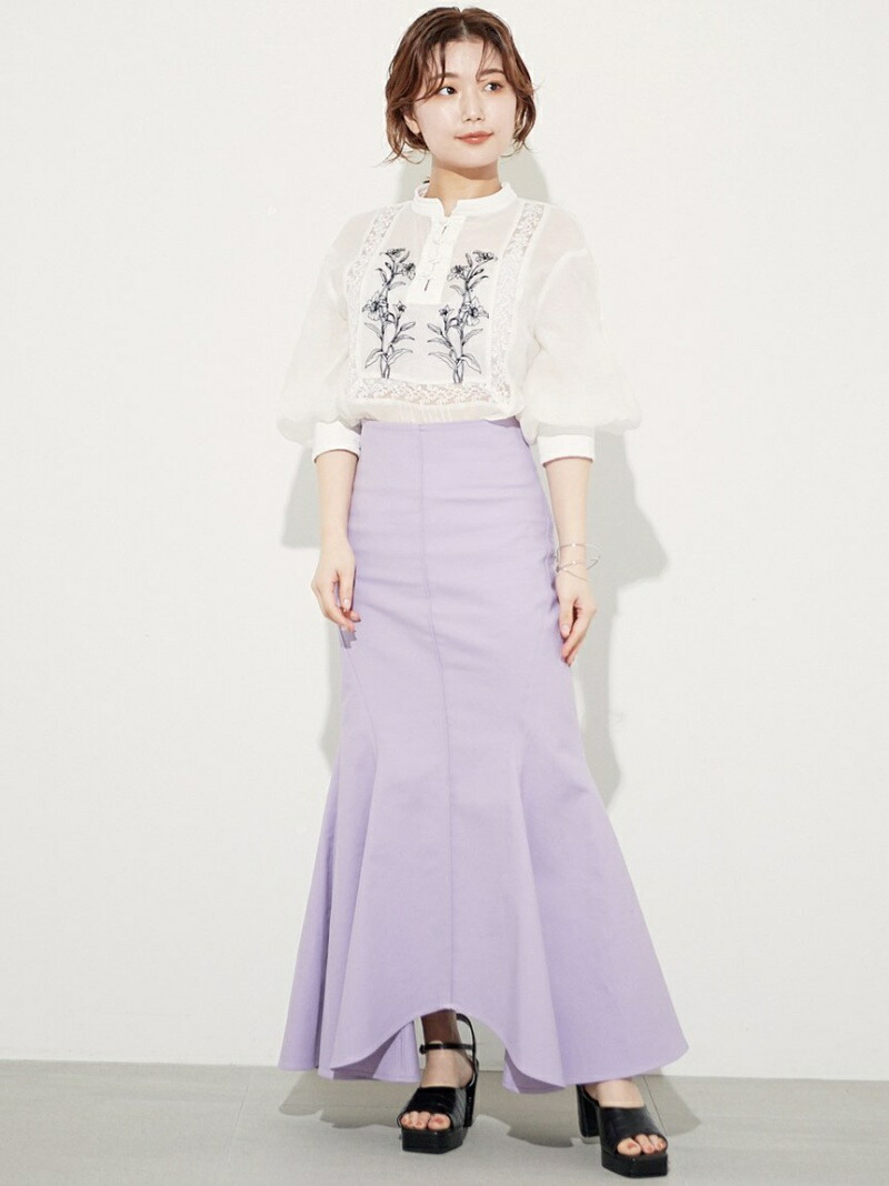 マーメイドヘムスカート Lily Brown スカート リリーブラウン