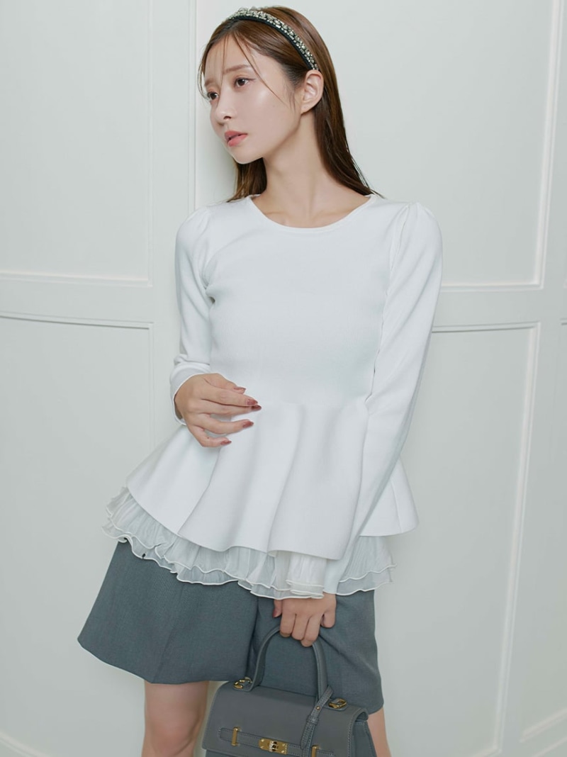 楽天市場】カシミア混襟付きニット CELFORD セルフォード トップス