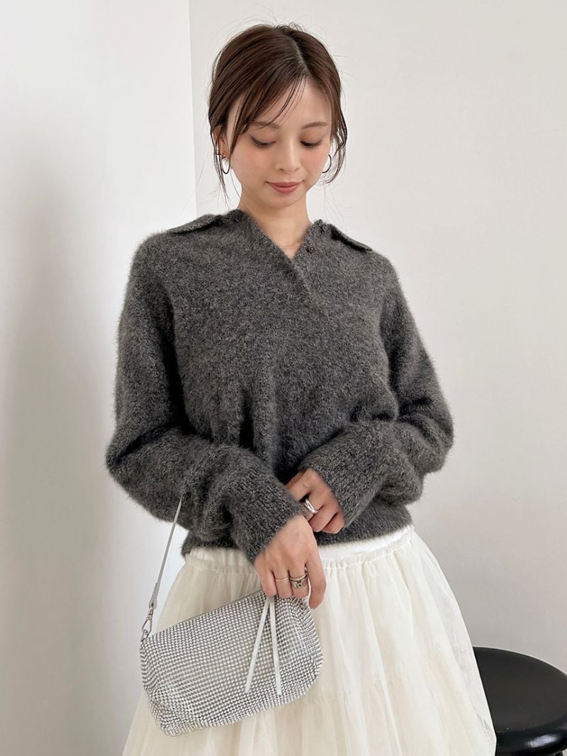 楽天市場】フリルニットカーディガン SNIDEL スナイデル トップス