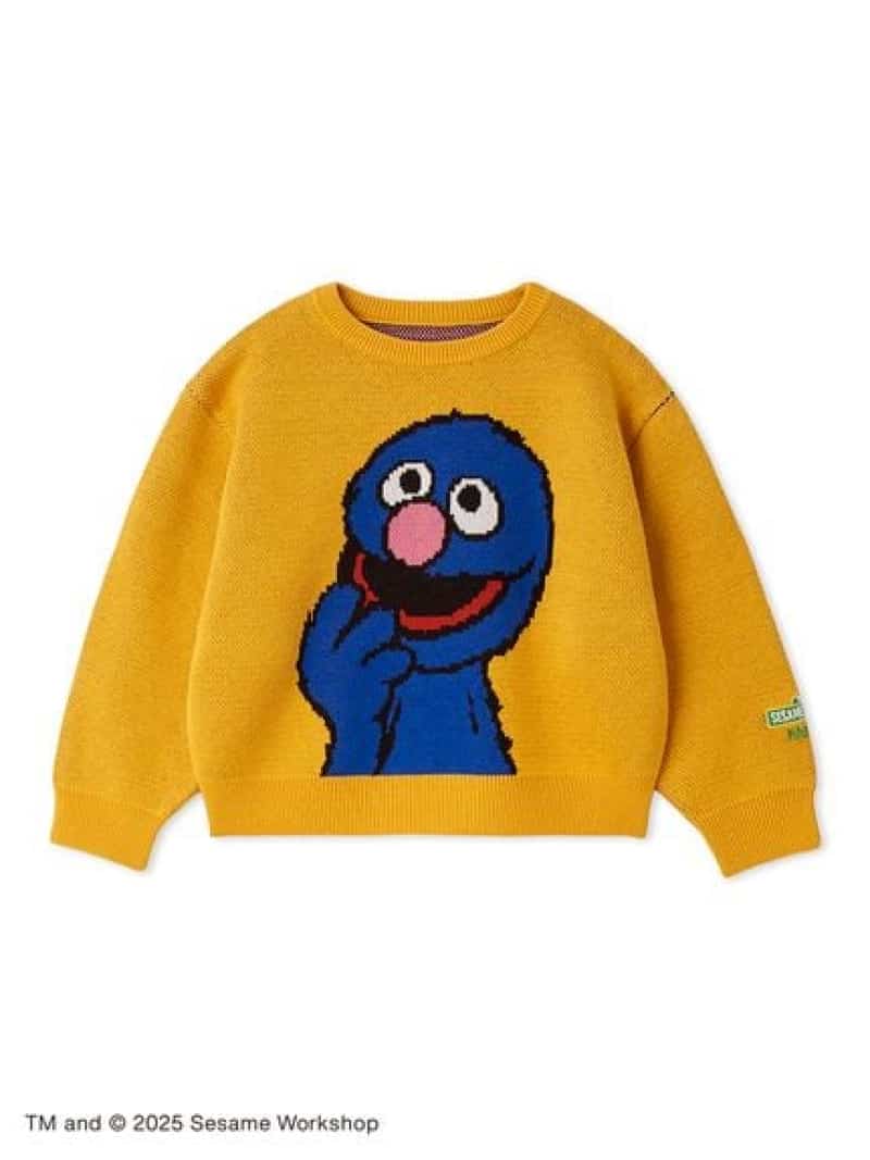 【OUR KIND OF HOLIDAY】【KIDS】編み物ティーシャツ SESAME STREET MARKET セサミストリート証券業界 マタニティウェア・ベビー備品 もの言う花肌付き・新生児服 黄色 赤いこと サクラ色【貨物輸送無料】[ Fashion]