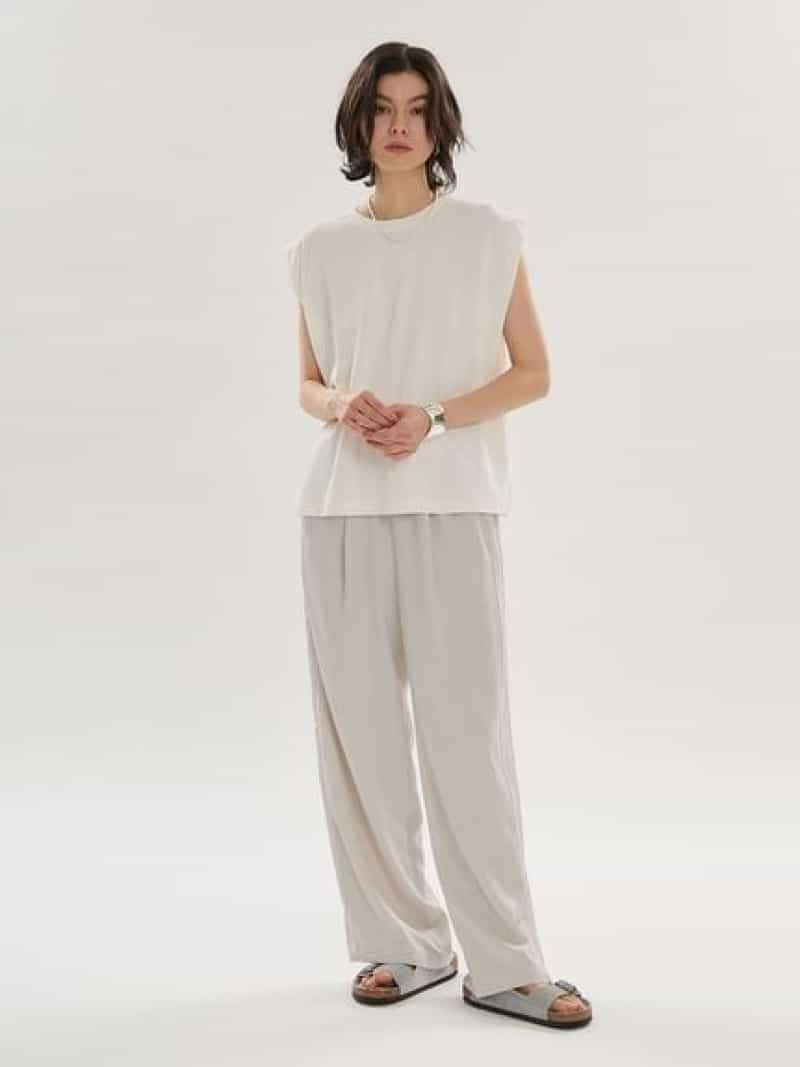 サテンイージーパンツ【セットアップ対応】 emmi エミ パンツ その他のパンツ ネイビー【送料無料】[ Fashion]｜USAGISTORE USAGIONLINE公式ストア