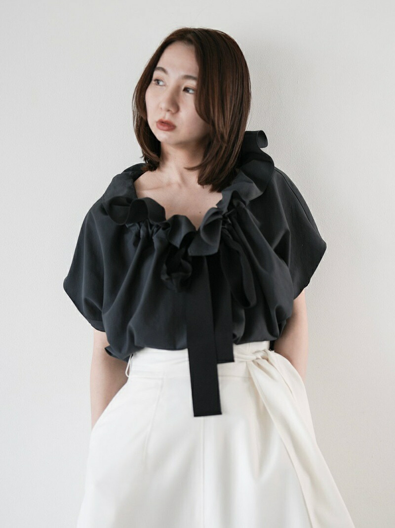 SALE／50%OFF】ラッフルギャザーブラウス FRAY I.D フレイ アイディー 
