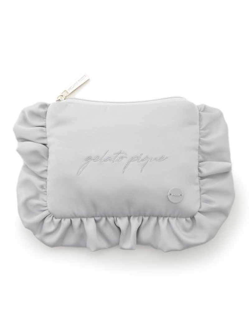 楽天市場 Mint Collection フリルサテンティッシュポーチ Gelato Pique ジェラートピケ バッグ ポーチ ホワイト Rakuten Fashion Usagistore Usagionline公式ストア