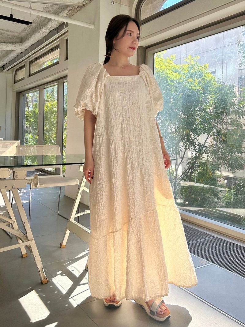 SALE／50%OFF】【emmi atelier】ワッシャーコットンワンピース emmi