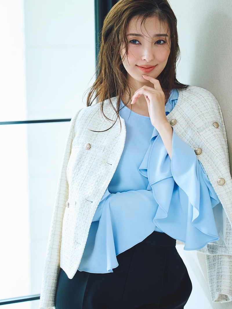 美品★ セルフォード フーデッド リバーコート ネイビー 36　D682 極美品♡セルフォード フーデッド リバーコートネイビー36