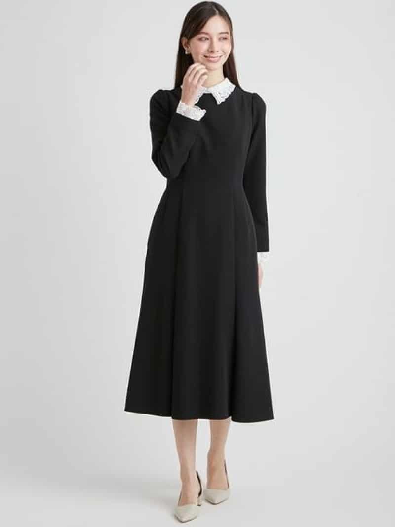 楽天市場】【SALE／45%OFF】レースコンビケープワンピース CELFORD