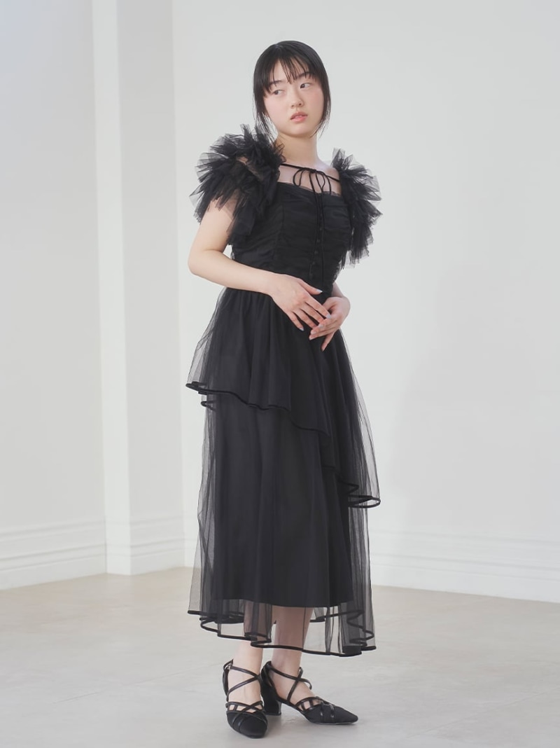今週までお値下げ】ファーファー シアーシャーリングドレス