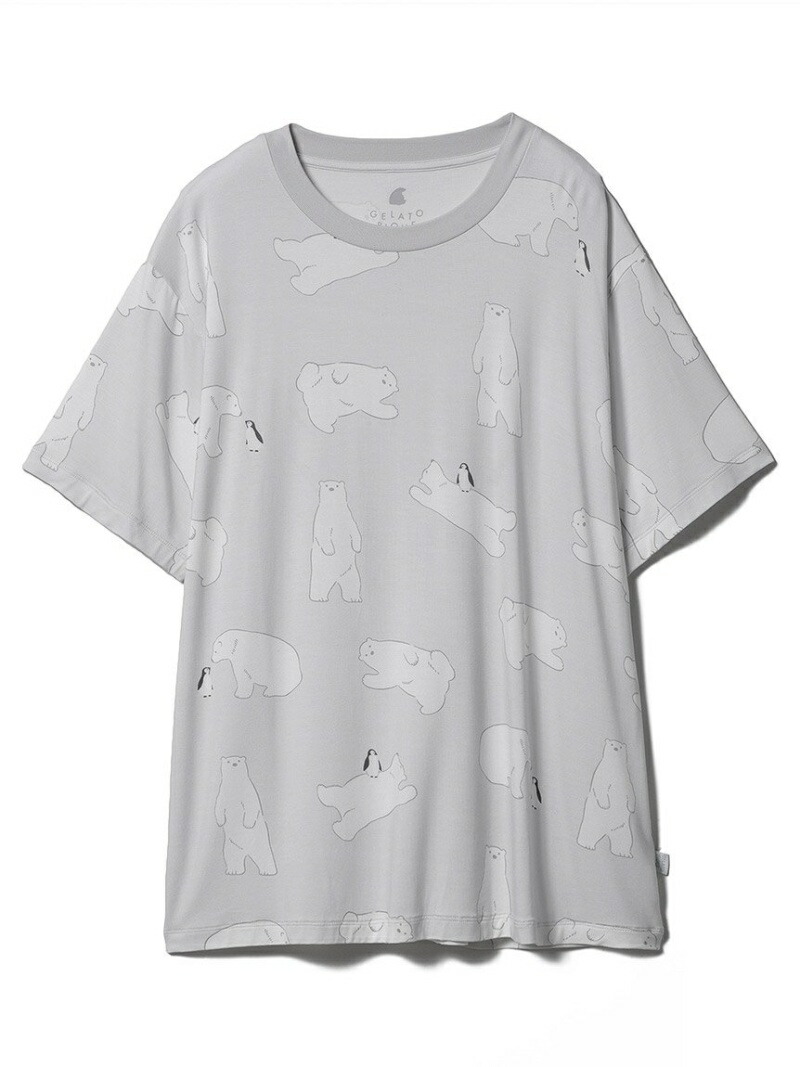 楽天市場 Cool Fair シロクマモチーフtシャツ Gelato Pique ジェラートピケ インナー ナイトウェア ルームウェア トップス グレー 送料無料 Rakuten Fashion Usagistore Usagionline公式ストア