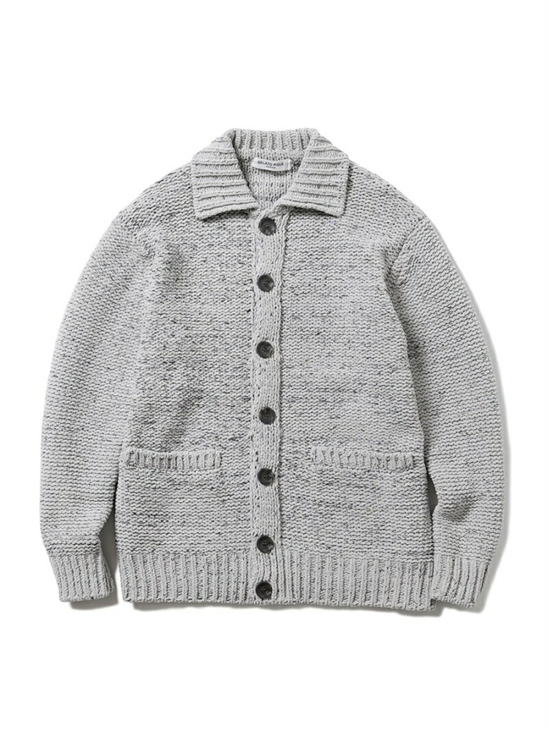 日本製 Gelato Pique Fashion グレー 送料無料 Rakuten パーカー カットソー ジェラートピケ Pique Gelato Homme メランジモコカーディガン メンズファッション By59