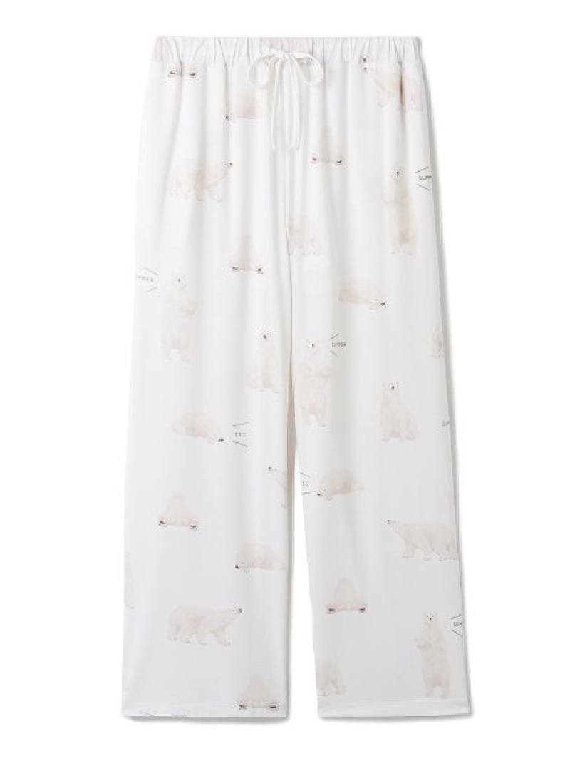 しろくまモチーフ接触冷感ロングパンツ Gelato ジェラートピケ Pique