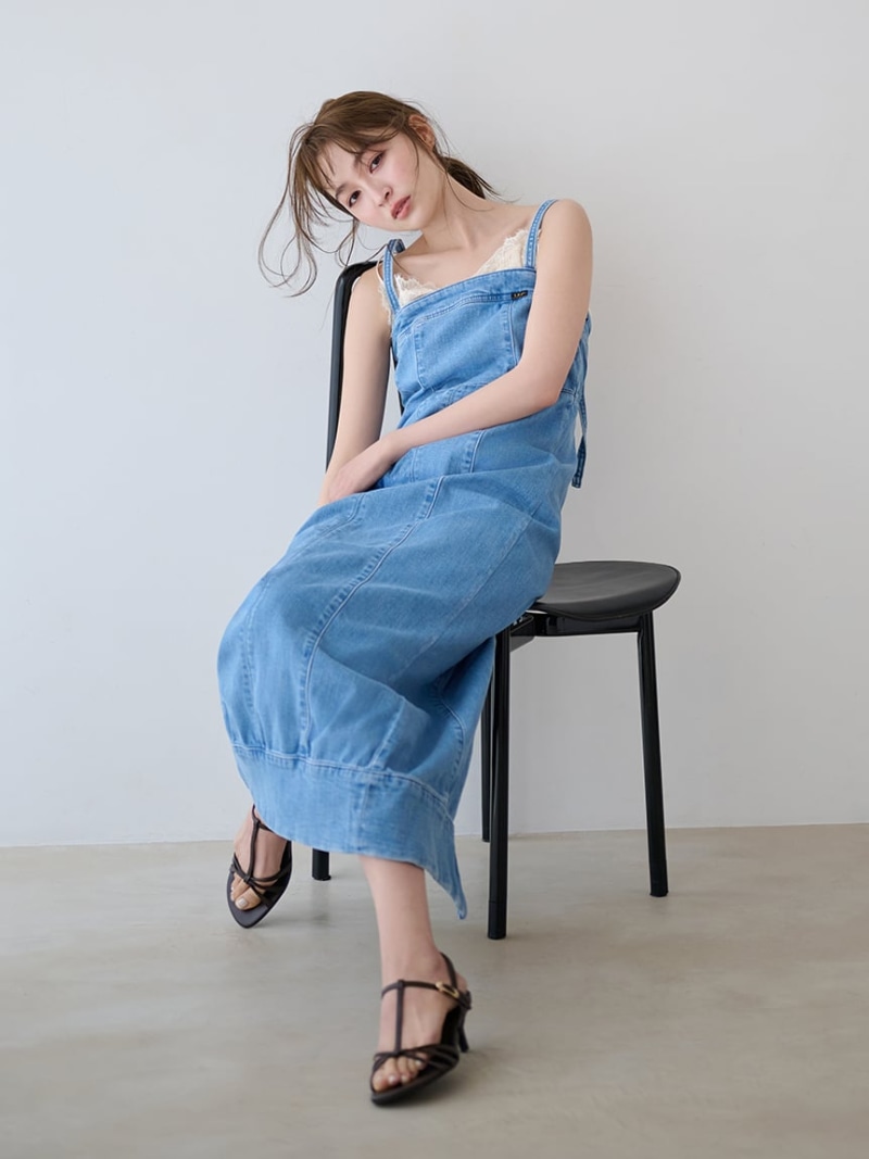 【Lee× FRAY I.D】ストレートデニムキャミワンピース FRAY I.D フレイ アイディー 衣裳・御召しもの 衣裳【貨物輸送無料】[ Fashion]