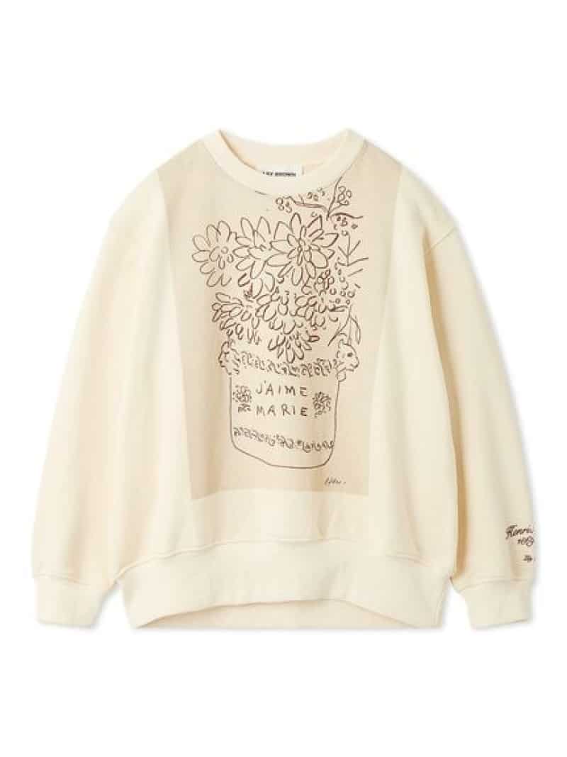 【SALE／20%OFF】パレットアートスウェット LILY BROWN リリーブラウン トップス スウェット・トレーナー レッド ブラウン【RBA_E】【送料無料】[ Fashion]