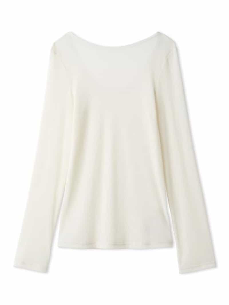 【ウォッシャブル】フロッキーチュールベーシックトップス FRAY I.D フレイ アイディー トップス カットソー・Tシャツ ブラック ホワイト【先行予約】*【送料無料】[ Fashion]｜USAGISTORE USAGIONLINE公式ストア