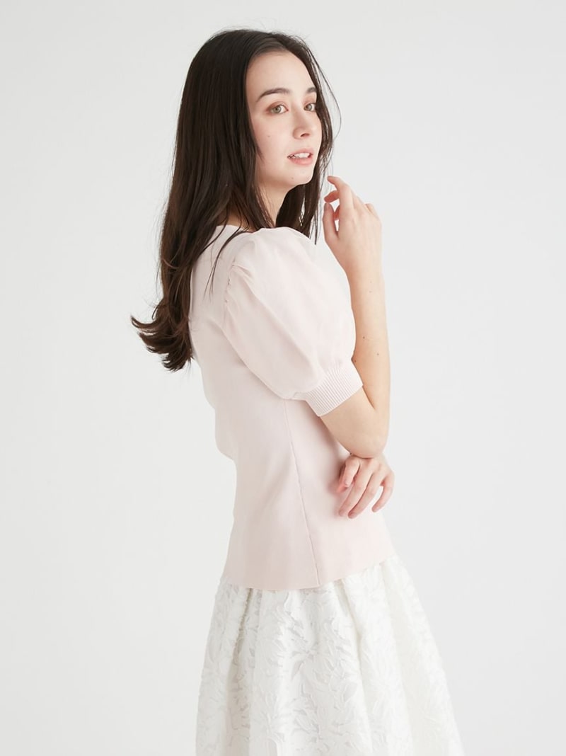 SALE／30%OFF】シアーパフスリーブニットプルオーバー CELFORD セル 