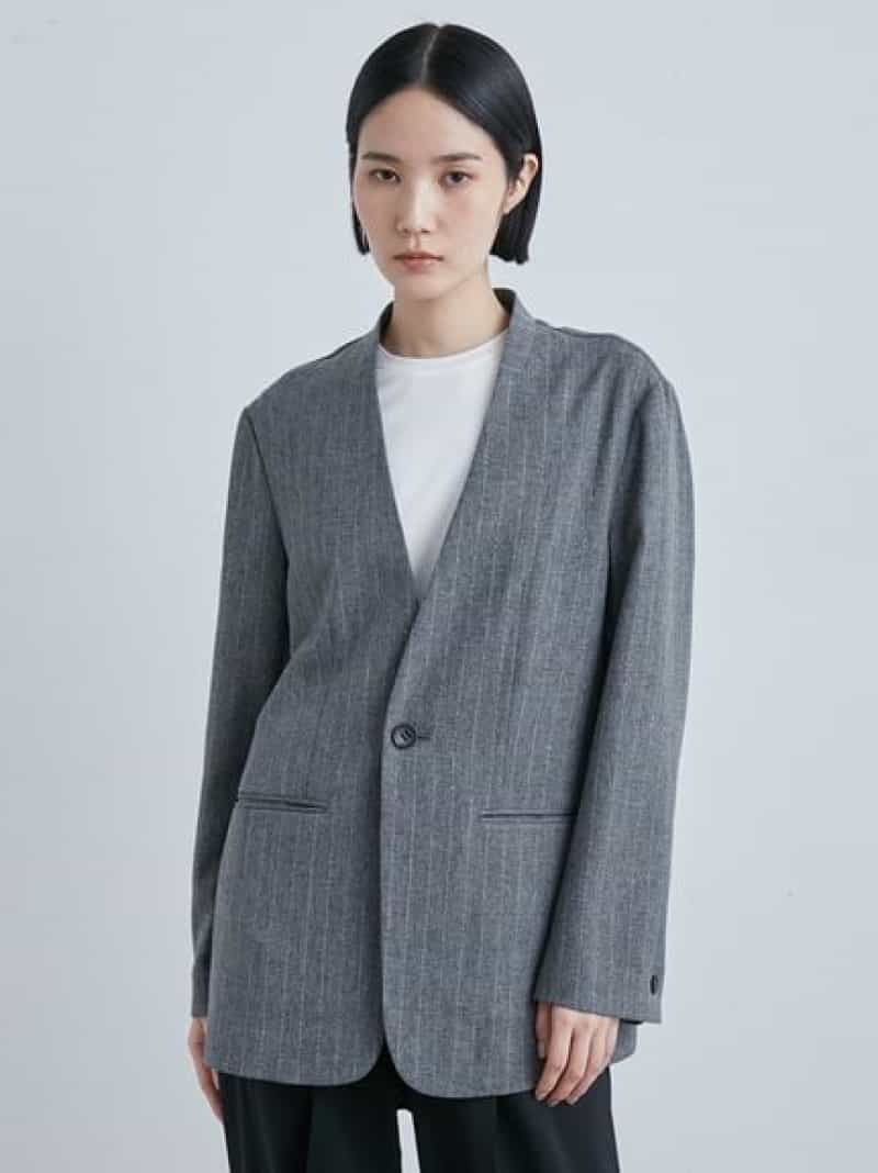 楽天市場】【SALE／50%OFF】ノーカラーライトレザーJK MIESROHE