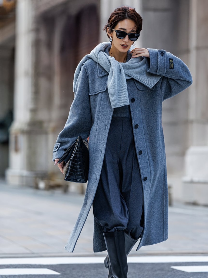 Mila Owen ロングダッフルコート グレー サイズ1 楽天市場】【SALE／45%OFF】ロングダッフルコート Mila Owen ミラ