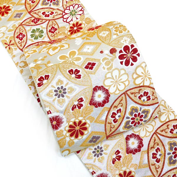 成人式西陣高級袋帯(新品) 楽天市場】袋帯 ( 絲屋善創 ) 振袖用 絹 仕立て付 西陣織 日本製 振袖