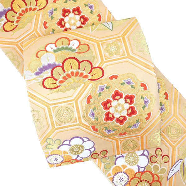 京都｜西陣織｜着物袋帯（純シルク、光沢あり、百人一首） 楽天市場】【セール 】52.000円→29.700円 袋帯 振袖用 絹 仕立て付