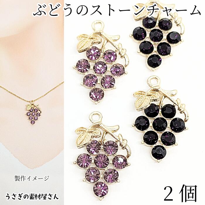 ネックレス　チャーム　ぶどう 楽天市場】【 ぶどう チャーム (S) アクリル パーツ 10x15mm