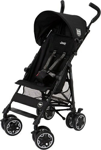 (フロントバー付)J is for Jeep B型ベビーカー アドベンチャー プラス ブラック 053957 バギー (送料無料 北海道、沖縄、離島は配送不可)|ウサキッズplus+ 店