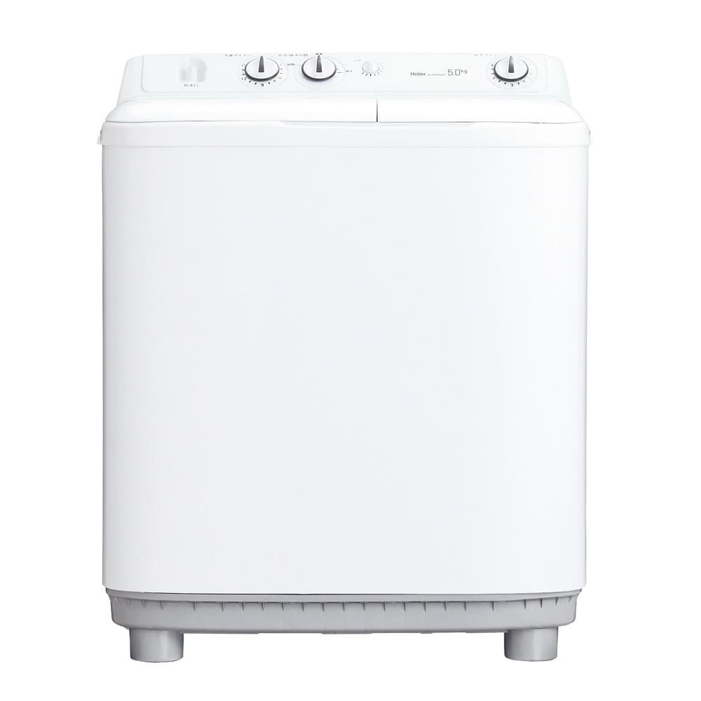 配送のみ/設置取付無し ハイアール 5.0kg 二槽式洗濯機 JW-HSW50A 洗濯機 ステンレス槽 5キロ 小型 別洗い 一人暮らし 26,919円