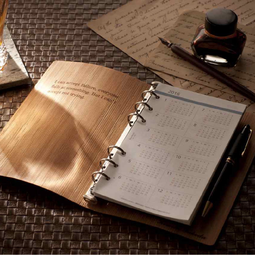 新品 KNOX FIONA ノックス　フィオナ　バイブルサイズ　システム手帳 : ノックスブレイン フィオナ システム手帳 ブラウン